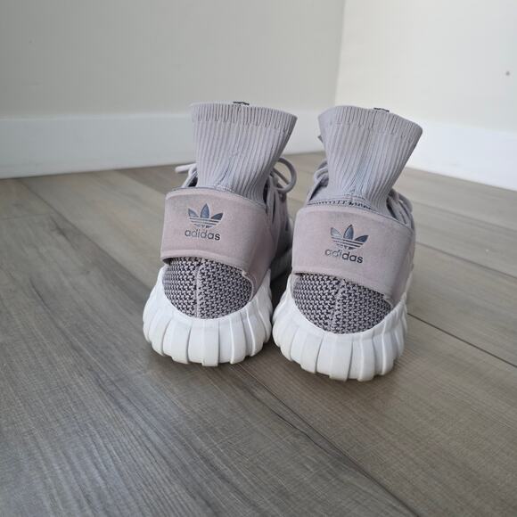 adidas Originals Tubular Doom Winter Grey Primeknit Sock Trainers Men Sz 10.5 US - Picture 9 of 14